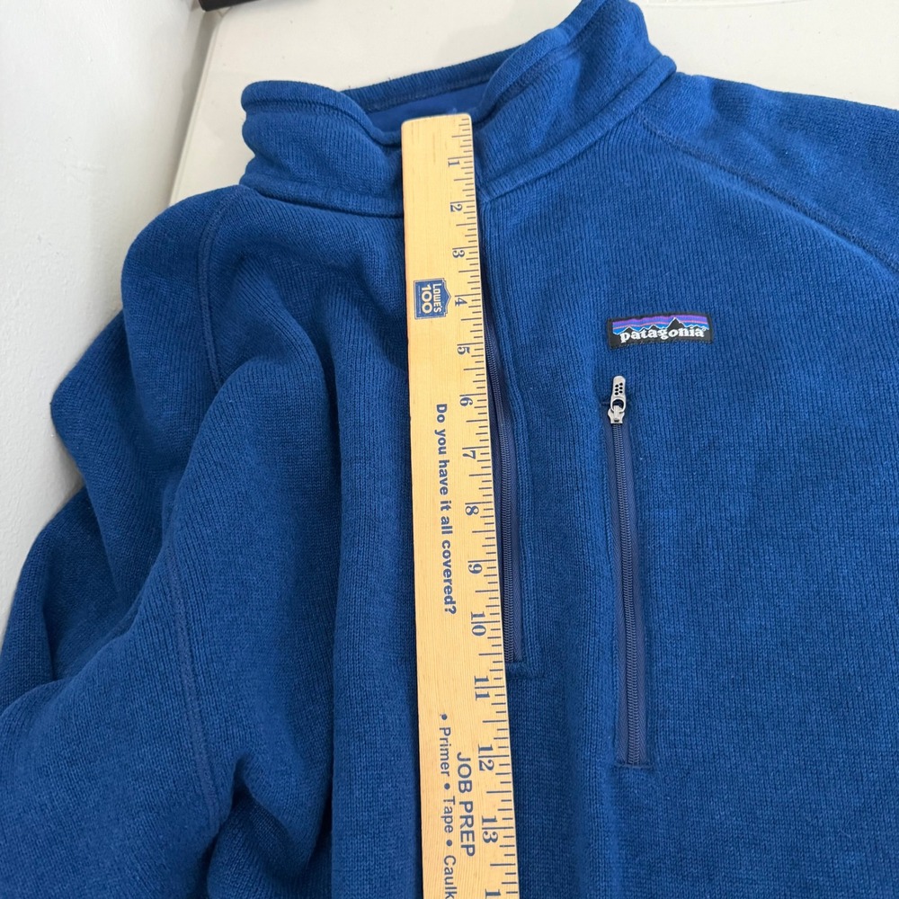 Patagonia Better Sweater Mens XL Blue 1/4 Zip Fleece Pullover Jacket - Picture 15 of 16